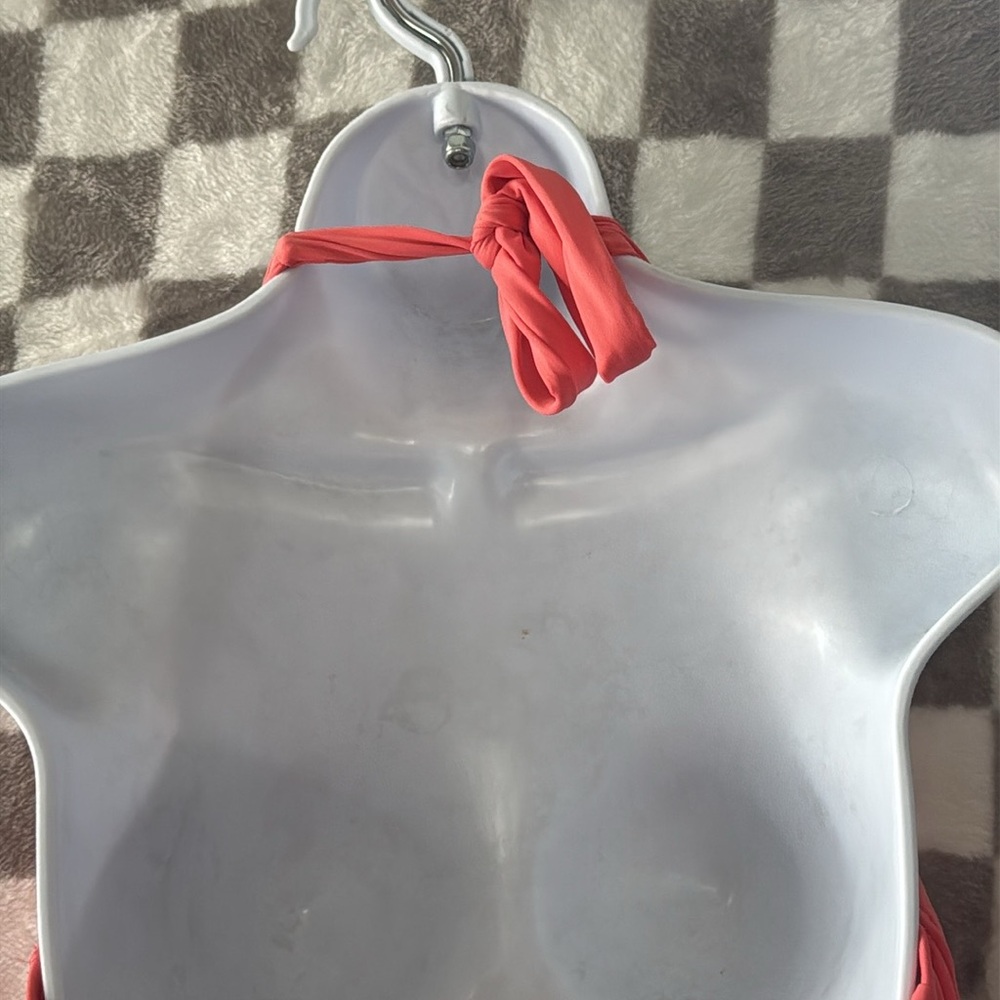 Victorias Secret Women’s One Piece Ruffled SwimSuit Knot Back Tie Size 12D - Picture 11 of 12